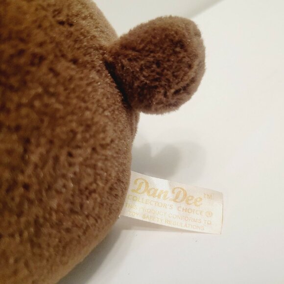 Vtg Brown Teddy Bear Forest Ranger "You're a Keeper" Dan Dee Heart Plush Toy - Picture 4 of 5
